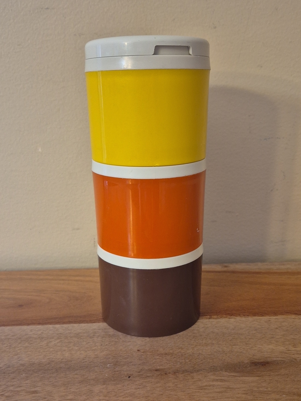 Vintage Tupperware Stackable Salt & Pepper / Spice Containers